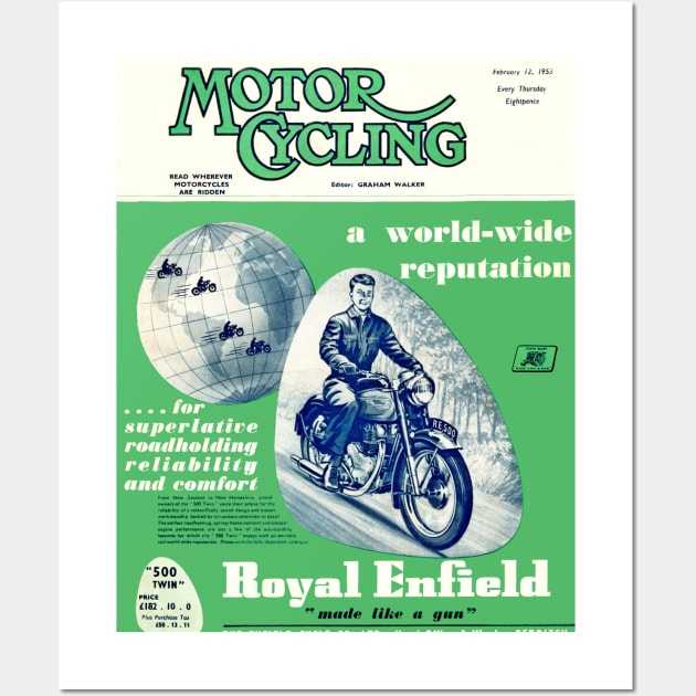 Vintage Motor Cycling Magazine Wall Art by Random Railways